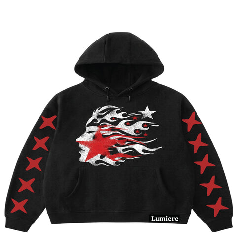 RED CROSS OVERSIZED HOODIE