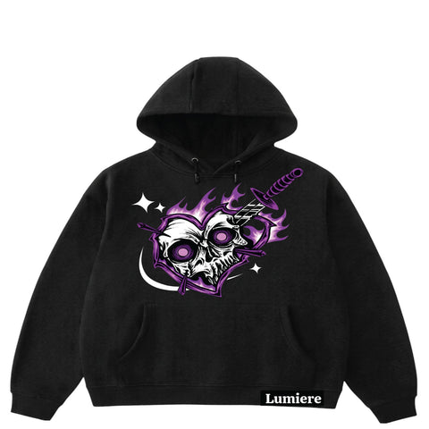 PURPLE BLADE OVERSIZED HOODIE
