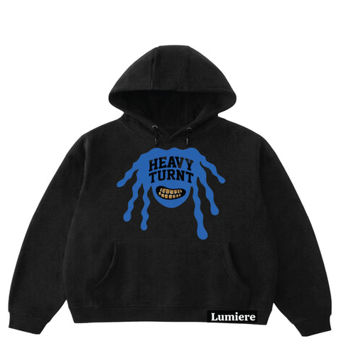 BLUE TURNT OVERSIZED HOODIE