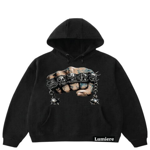 CHAINED SAINT OVERSIZED HOODIE