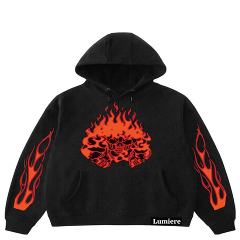 TOXIC FLAME OVERSIZED HOODIE