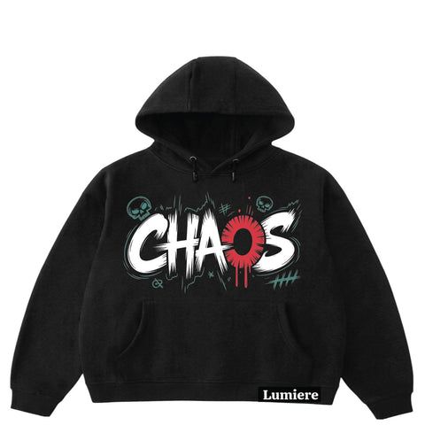 CHAOS VOID OVERSIZED HOODIE